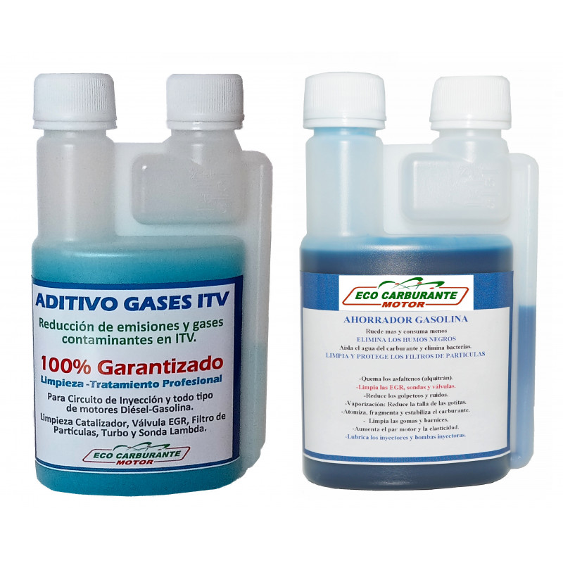 Pack Eco Limpieza Carbonilla diésel/gasolina + Aditivo Gasolina 250 ML -  Agrupación Gasoil