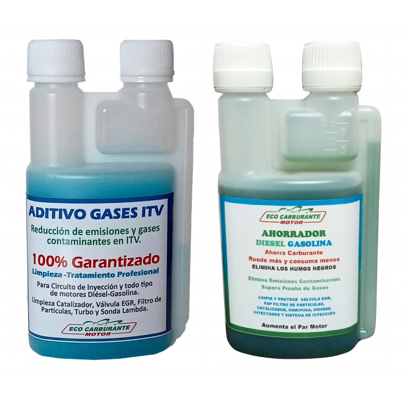 Pack Eco Limpieza Carbonilla diésel/gasolina + Aditivo ahorrador Diésel 250  ML - Agrupación Gasoil